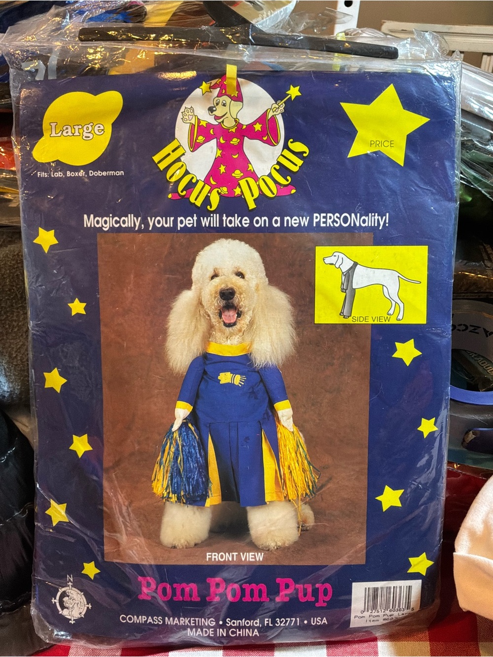 Halloween Pom Pom pup costume size large
